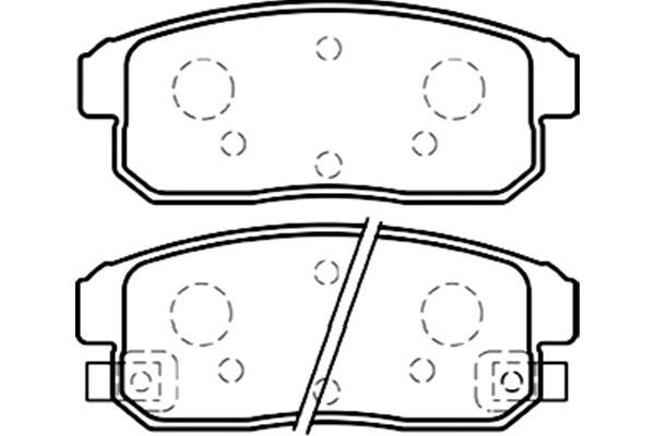 KAVO PARTS stabdžių trinkelių rinkinys, diskinis stabdys BP-4559